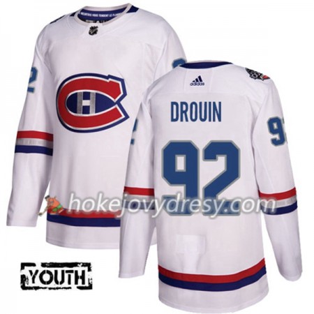 Dětské Hokejový Dres Montreal Canadiens Jonathan Drouin 92 Bílá 2017-2018 Adidas Classic Authentic